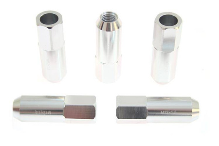 Nakrętki JBR 60mm M12 x1.5 SILVER