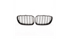 Grill sportowy podwójne żeberka Gloss Black  BMW 1 (E81, E87) Hatchback 1 (E88) Cabrio 1 (E82) Coupe Facelift 2007-2011