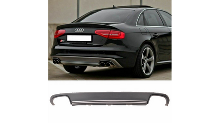 Tylny dyfuzor wraz z końcówkami wydechu AUDI A4 B8 przed liftem 2008-2011