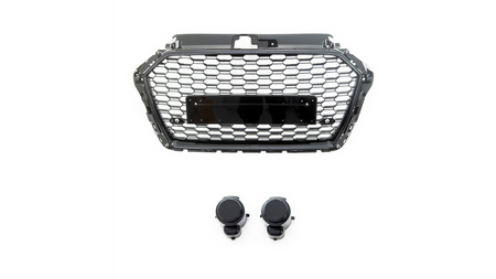Grill sportowy Gloss Black AUDI A3 Facelift 2016-2020