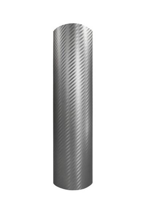 30 x 100 cm Srebrny Carbon Satynowy 3D