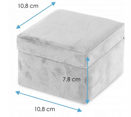 ORGANIZER NA BIŻUTERIĘ BASA ZEGARKI DROBIAZGI PUDEŁKO SZKATUŁKA OBICIE WELUR