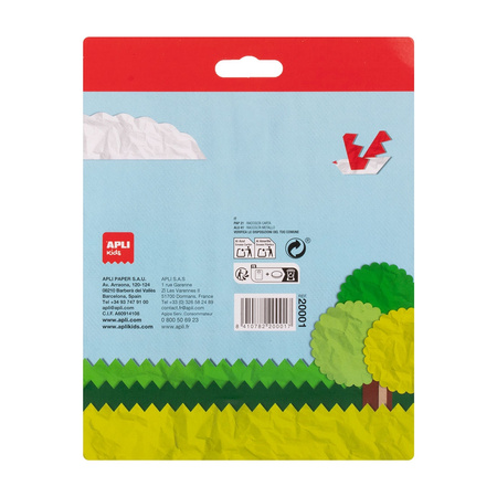 Kreatywne nożyczki szkolne do cięcia wzorków Apli Kids - zestaw 3 szt.