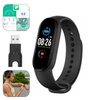 SMARTBAND OPASKA SPORTOWA M5 SMARTWATCH ZEGAREK DO ĆWICZEŃ KROKOMIERZ POMIAR CIŚNIENIA TĘTNA