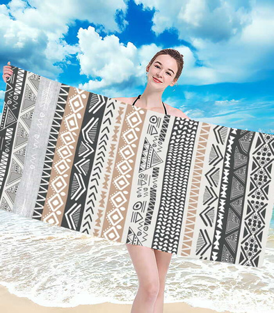 RĘCZNIK PLAŻOWY KĄPIELOWY 100 X 180 CM MIKROFIBRA DUŻY SZYBKOSCHNĄCY MIĘKKI KOLOROWY