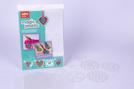 Magiczny, przezroczysty plastik Apli Kids - 4 arkusze