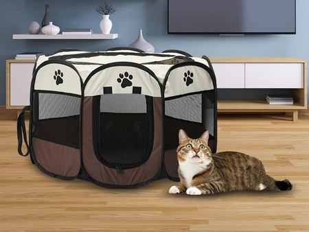 KOJEC DLA PSA KOTA ROZMIAR M SKŁADANY PRZENOŚNY UNIWERSALNY LEGOWISKO KLATKA NAMIOT