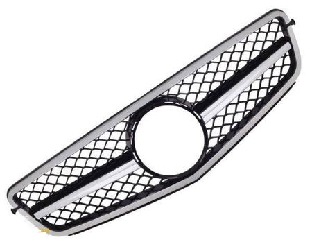 GRILL MERCEDES W204 C204 07- 14  BLACK CHROM
