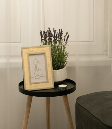 RAMKA NA ZDJĘCIE RAFI BEŻOWA PLECIONA STYL BOHO REGULOWANA