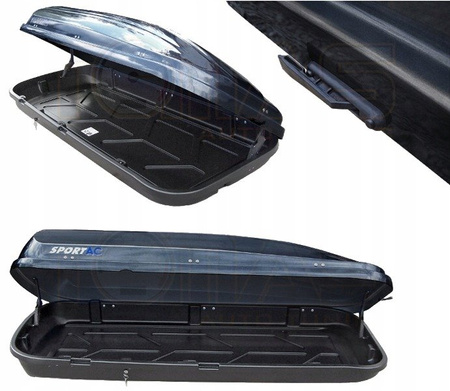 Box dachowy auto boxy dachowe Caros 430L bagażnik 