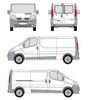 Platforma dachowa bagażnik Renault Traffic I L2H1 01-14