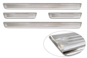 Nakładki progowe do Opel Corsa VI (Stal)