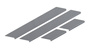 Progi One Line Honda Civic VIII Hatchback 5 2006-2011 - Połysk