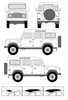 Platforma dachowa Land Rover Defender 5d ( 110 )