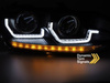 Reflektory lampy soczewkowe LED DRL VW Polo VI 2G (2017–2021)