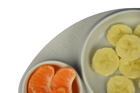 Silikonowy talerz Tiny Tapas Koo-di - Light Grey