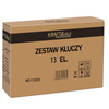 KLUCZE PŁASKO-OCZKOWE Z GRZECHOTKĄ ŁAMANE 13szt 8-32mm KD11305