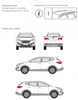 Bagażnik dachowy belki Hyundai Santa Fe III DARK