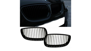 Grill sportowy pojedyncze żeberka Gloss Black BMW 3 E92 E93 przed liftem 2005-2010