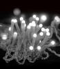 LAMPKI ZEWNĘTRZNE SOPLE 300 LED ZIMNA BIEL 12M EFEKT FLASH KURTYNA GIRLANDA OŚWIETLENIE ŚWIĄTECZNE