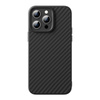 Etui Baseus Synthetic Fiber iPhone 15 Pro + szkło hartowane