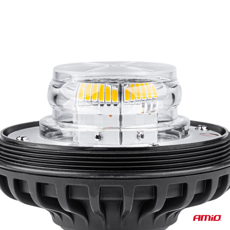 Lampa ostrzegawcza błyskowa kogut 36 LED śruba R65 R10 12V 24V W03sb AMIO-02294