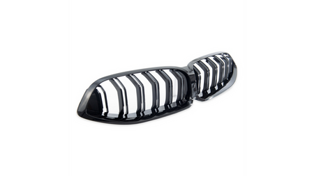 Grill sportowy podwójne żeberka Gloss Black BMW 8 G15 F92 G14 G16 Gran 2018-2021
