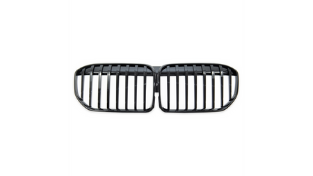 Grill sportowy pojedyncze żeberka Gloss Black BMW 7 G11 G12 Facelift 2019-obecnie