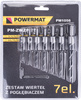 ZESTAW WIERTEŁ DO DREWNA Z POGŁĘBIACZEM WIERTŁA 7 PM-ZWZP-7T