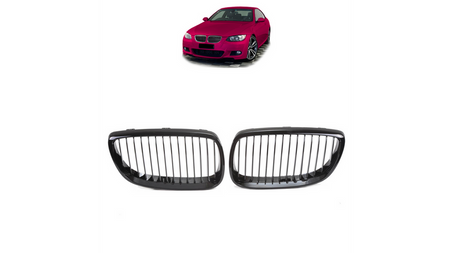 Grill sportowy pojedyncze żeberka Gloss Black BMW 3 E92 E93 przed liftem 2005-2010