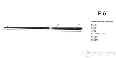 Honda Accord sedan listwy boczne