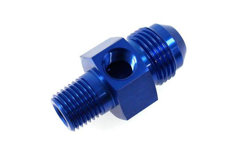 Łącznik AN8 3/8"-18NPT z wejściem na czujnik 1/8"-27NPT