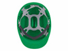 Kask ochronny HDPE, regulowany 53-63 cm, zielony