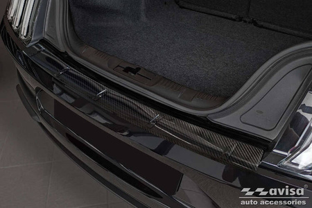 Nakładka na zderzak tylny do Ford Mustang 6 (Carbon Fiber)