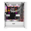 Obudowa komputerowa Darkflash DRX70 MESH (biała) + 4 wentylatory RGB