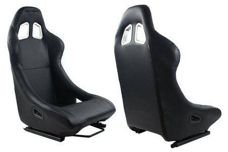 Fotel sportowy MONZA RACE PLUS Skóra Black
