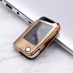 Pokrowiec na kluczyk CLEAR VW GOLF MK7 niebieski