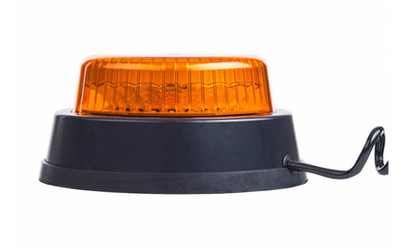 Lampa ostrzegawcza HOR 110B, diodowa 12/24 V (wersja z magnesem i przewodem spiralnym 2x0,75 mm2, długoć 4 m, tryb rotacyjny)