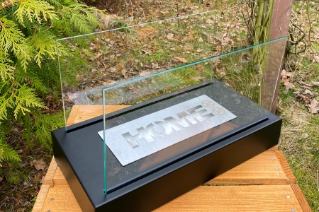 Biokominek wolnostojący Home czarny strukturalny mat
