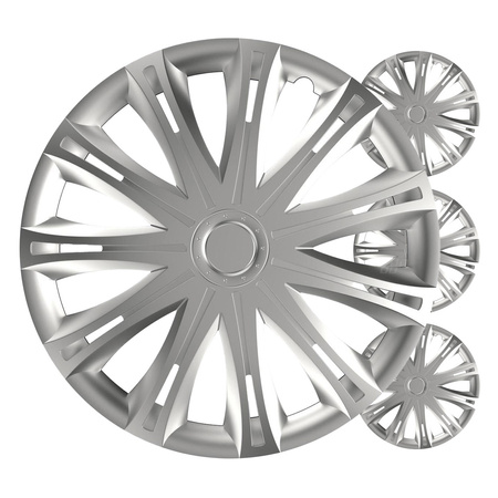 Kołpaki samochodowe 4szt. komplet Spark srebrne 13" cali COLOR BOX