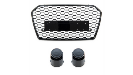 Grill sportowy Gloss Black  AUDI A6 C7 (4G) Sedan Avant Facelift 2015-2018