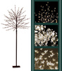 DRZEWKO DEKORACYJNE LED ŚWIECĄCE ŚWIĄTECZNE 150 CM