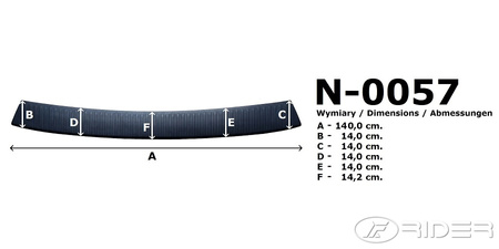 Peugeot Expert III nakładka na zderzak COMPACT/STANDARD - DRZWI SKRZYDŁOWE