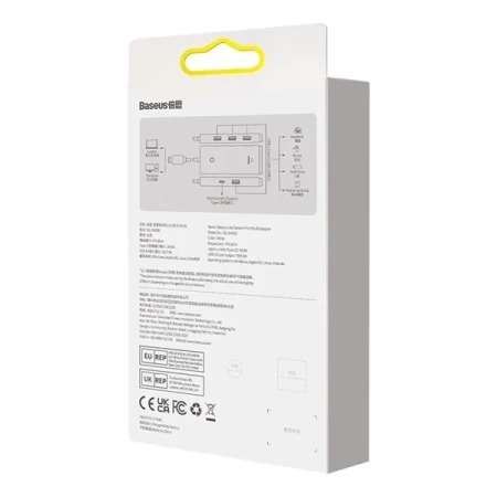 HUB USB - C Baseus Lite 4-portowy  (25CM)