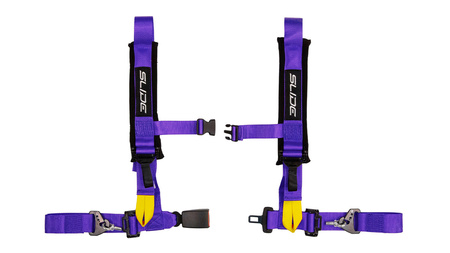 Pasy sportowe Slide V2 Fioletowe 4P 2" E4