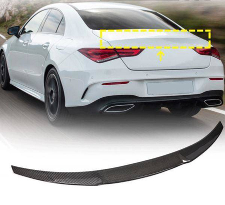 SPOILER NA KLAPE MERCEDES CLA C118 A45 CARBON LOOK