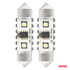 Żarówki LED CANBUS Festoon C5W 2SMD 3838 36mm White 12V 24V AMIO-04248
