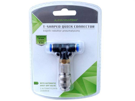 Trójnik-reduktor pneumatyczny 12 mm / 6 mm / 6 mm, 10 atm