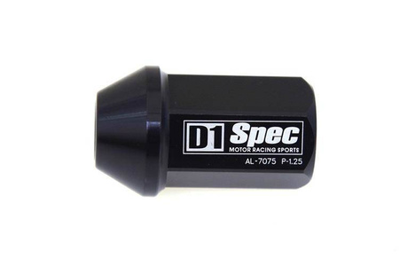 Nakrętki M12x1.5 Alu 40mm D1Spec Orginal Black Stożek