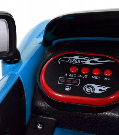 AUTO NA AKUMULATOR SAMOCHÓD CABRIO ELEKTRYCZNY SOLIDNY SPOILER PILOT LED BUJAK WOLNY START